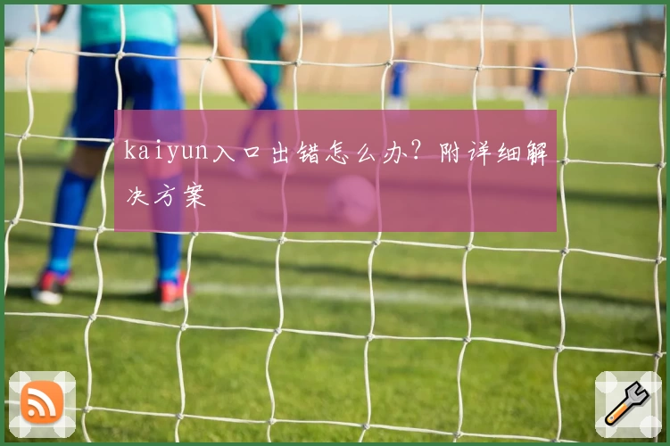 kaiyun入口出错怎么办?附详细解决方案